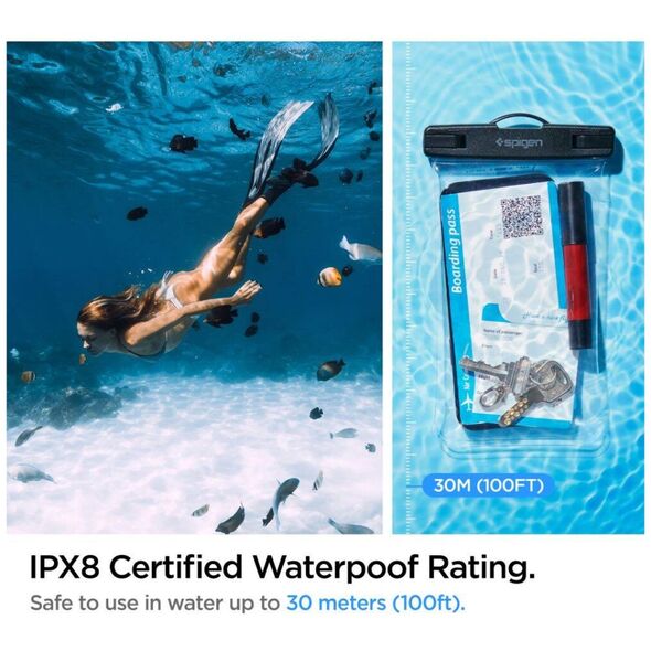 Case Spigen A601 Universal Waterproof Case Crystal Clear transparent 8809811860795