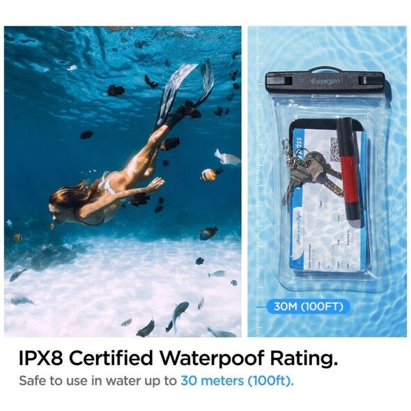 Case Spigen A610 Universal Waterproof Float Crystal Clear transparent 8809811860832