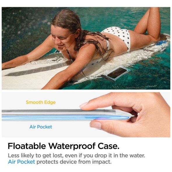 Case Spigen A610 Universal Waterproof Float Crystal Clear transparent 8809811860832