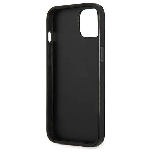 Original Case IPHONE 13 MINI Guess Hardcase Saffianotriangle Logo (GUHCP13SPSATLG) silver 3666339040352