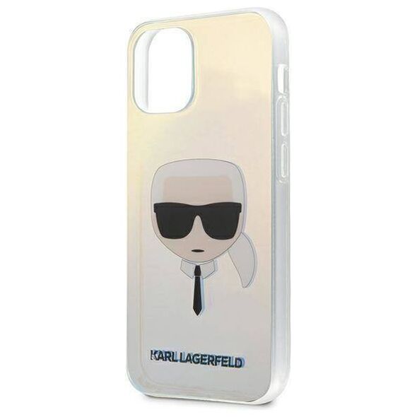 Original Case IPHONE 12 MINI Karl Lagerfeld Multicolor Hardcase Iridescent Karl`s Head (KLHCP12SPCKHML) multicolored 3700740482926