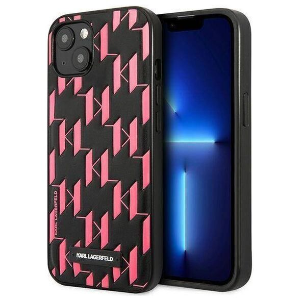 Original Case IPHONE 13 Karl Lagerfeld Hardcase Monogram Plaque (KLHCP13MMNMP1P) pink 3666339049171