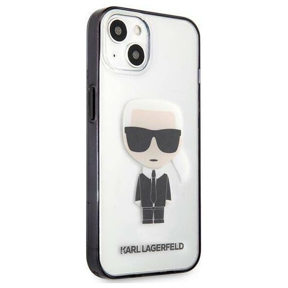Original Case IPHONE 13 MINI Karl Lagerfeld Ikonik Karl (KLHCP13SHIKCK) transparent 3666339028015
