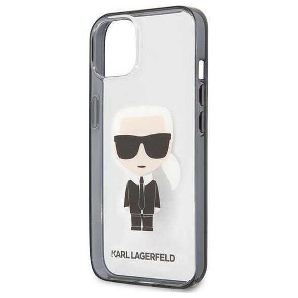 Original Case IPHONE 13 MINI Karl Lagerfeld Ikonik Karl (KLHCP13SHIKCK) transparent 3666339028015