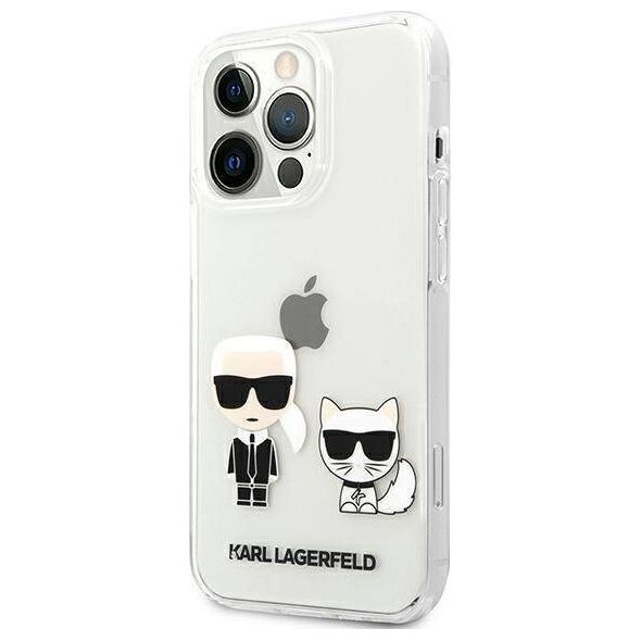Original Case IPHONE 13 PRO MAX Karl Lagerfeld Hardcase Karl & Choupette (KLHCP13XCKTR) transparent 3666339027407