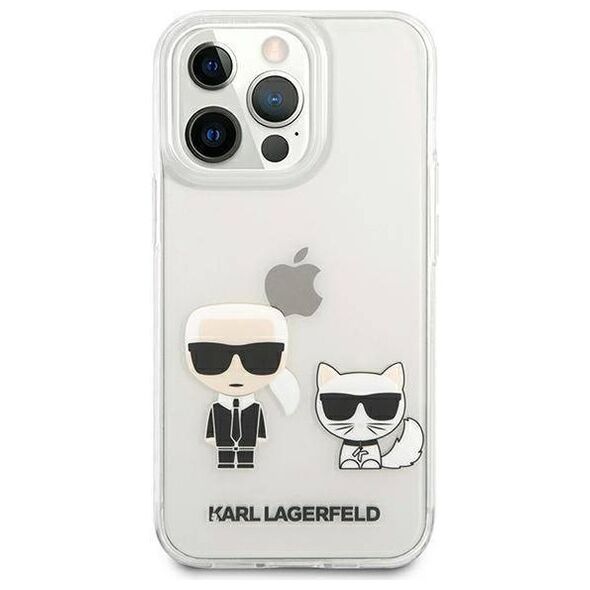 Original Case IPHONE 13 PRO MAX Karl Lagerfeld Hardcase Karl & Choupette (KLHCP13XCKTR) transparent 3666339027407