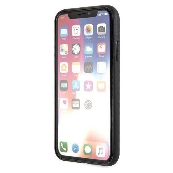 Original Case IPHONE X / XS Karl Lagerfeld Iconic Glitter Karl`s Head (KLHCPXDLHRE) red 3700740444818