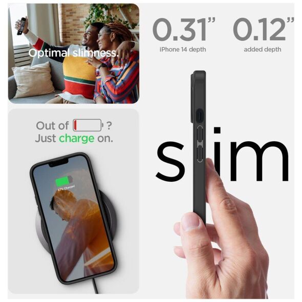 Case IPHONE 14 PLUS Spigen Ultra Hybrid Matte black 8809811864083