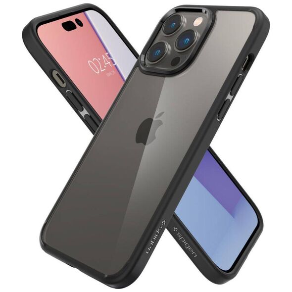 Case IPHONE 14 PRO Spigen Ultra Hybrid Matte black 8809811864588