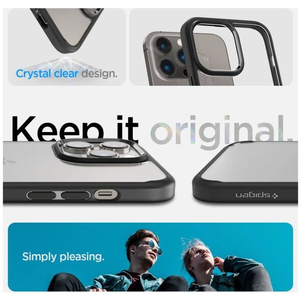 Case IPHONE 14 PRO Spigen Ultra Hybrid Matte black 8809811864588