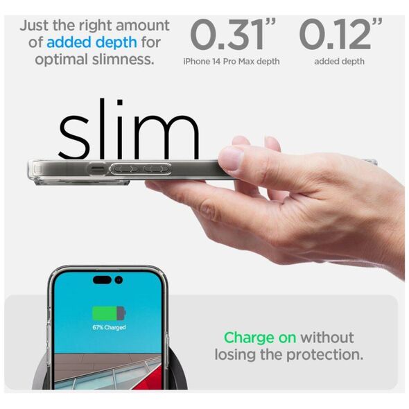 Case IPHONE 14 PRO MAX Spigen Ultra Hybrid Crystal transparent 8809811863475