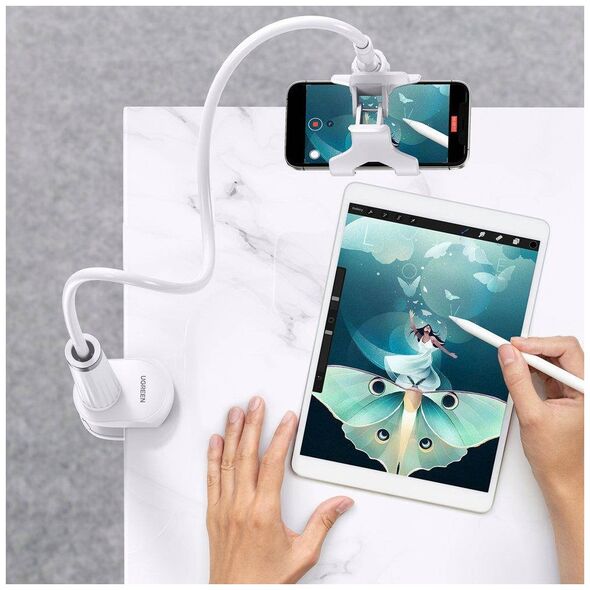 UGREEN LP113 Holder, phone/tablet stand (white) 6957303834884