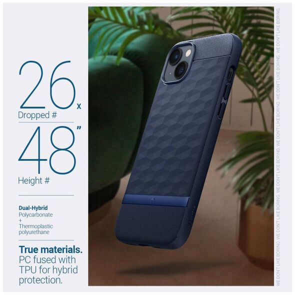 Case IPHONE 14 PLUS Caselogy Parallax Mag MagSafe navy blue 810083831602