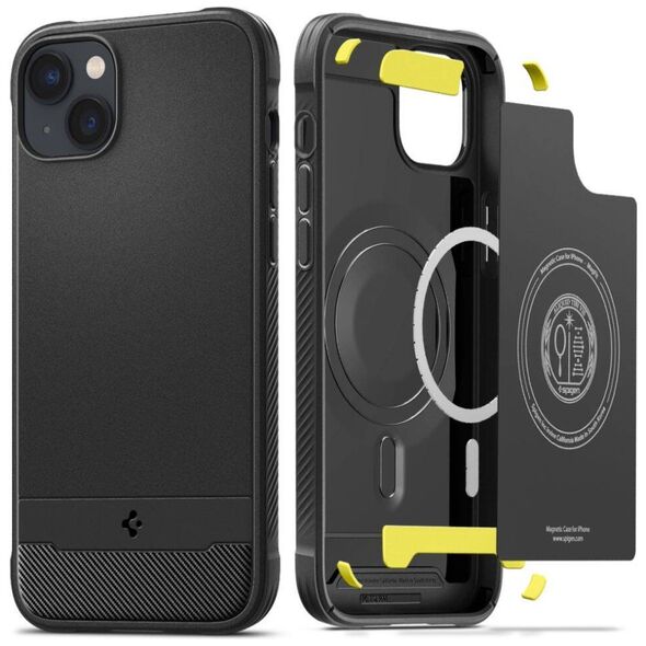 Case IPHONE 14 Spigen Rugged Armor MagSafe Matte black 8809811865141