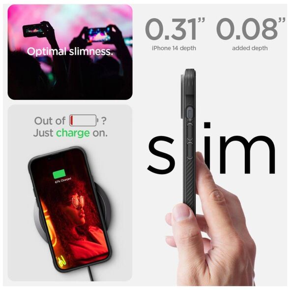 Case IPHONE 14 Spigen Rugged Armor MagSafe Matte black 8809811865141