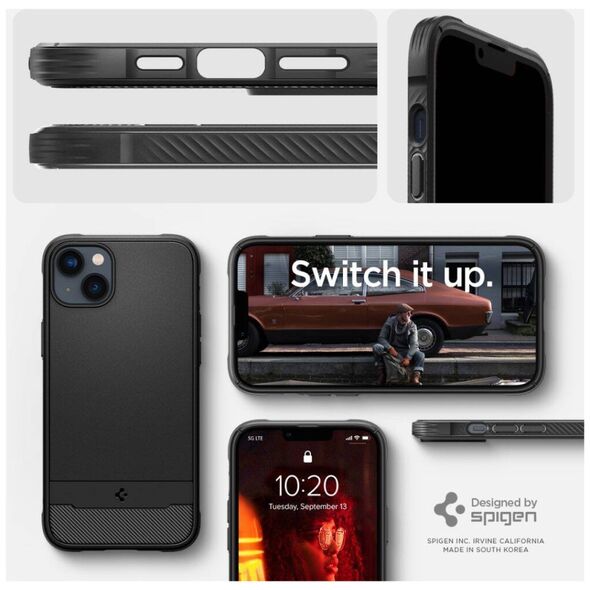 Case IPHONE 14 Spigen Rugged Armor MagSafe Matte black 8809811865141