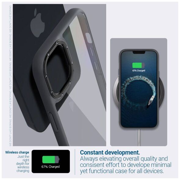 Case IPHONE 14 PLUS Spigen Caseology Skyfall Matte black 810083831565