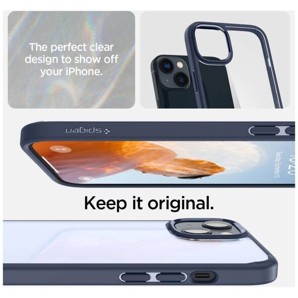 Case IPHONE 14 PLUS Spigen Ultra Hybrid Crystal Navy Blue 8809811864120