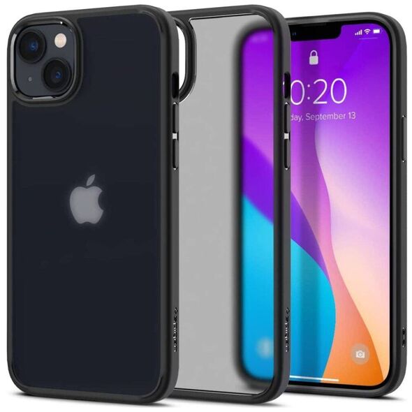 Case IPHONE 14 PLUS Spigen Ultra Hybrid Crystal Frost Black 8809811864144
