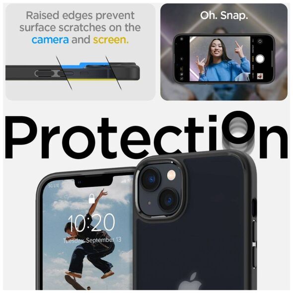 Case IPHONE 14 PLUS Spigen Ultra Hybrid Crystal Frost Black 8809811864144
