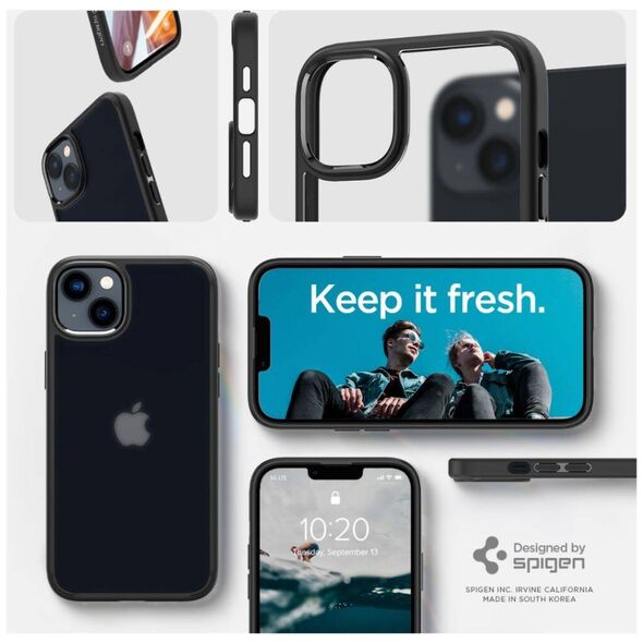 Case IPHONE 14 PLUS Spigen Ultra Hybrid Crystal Frost Black 8809811864144