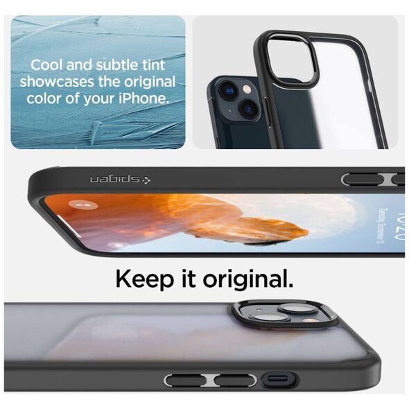 Case IPHONE 14 PLUS Spigen Ultra Hybrid Crystal Frost Black 8809811864144