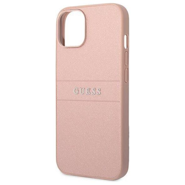 Original Case IPHONE 14 PLUS Guess Saffiano Strap pink 3666339088675