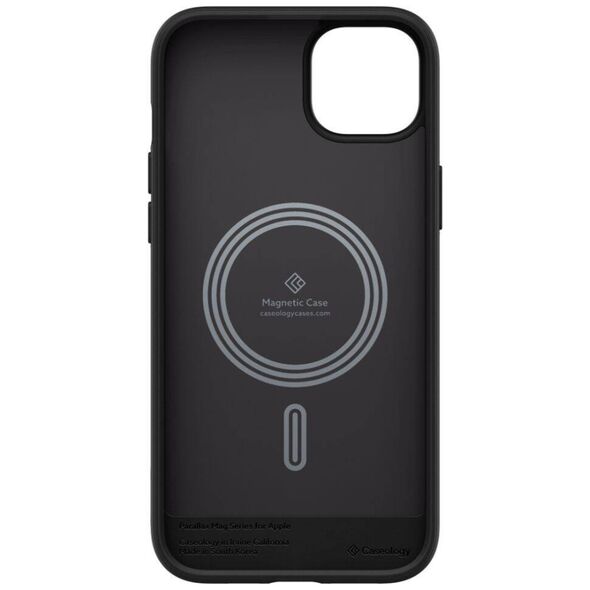 Case IPHONE 14 PLUS Caselogy Parallax Mag MagSafe Matte black 810083831596