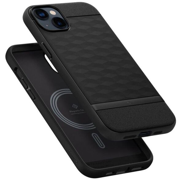 Case IPHONE 14 PLUS Caselogy Parallax Mag MagSafe Matte black 810083831596