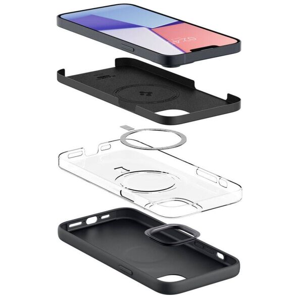 Case IPHONE 14 PLUS Spigen Silicone Fit MagSafe black 8809811864335
