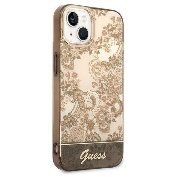 Original Case IPHONE 14 PLUS Guess Hardcase Porcelain Collection gold 3666339090678