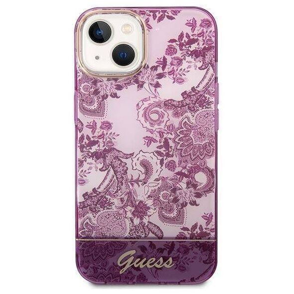 Original Case IPHONE 14 PLUS Guess Hardcase Porcelain Collection pink 3666339064372