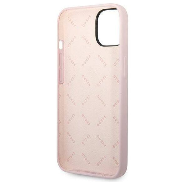 Case IPHONE 14 PLUS Guess Hardcase Silicone Triangle purple 3666339065973