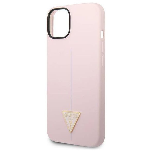 Case IPHONE 14 PLUS Guess Hardcase Silicone Triangle purple 3666339065973