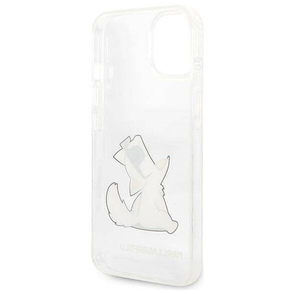 Original Case IPHONE 14 PLUS Karl Lagerfeld Hardcase Choupette Fun transparent 3666339086497