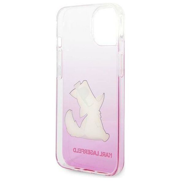 Original Case IPHONE 14 PLUS Karl Lagerfeld Hardcase Choupette Fun pink 3666339086534