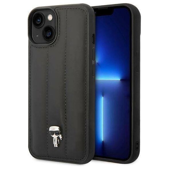 Original Case IPHONE 14 PLUS Karl Lagerfeld Hardcase Puffy Ikonik Pin black 3666339077723