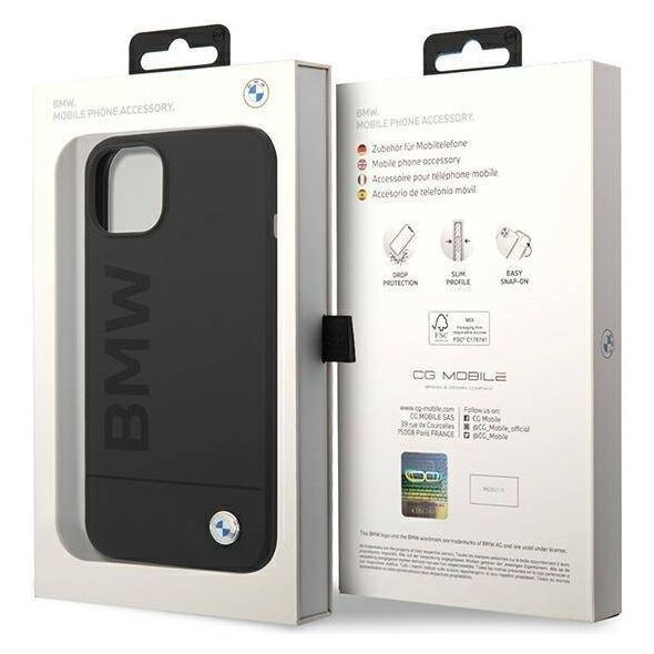 Original Case IPHONE 14 PLUS BMW Hardcase Silicone Signature Logo Magsafe black 3666339072315