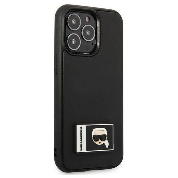 Original Case IPHONE 13 PRO Karl Lagerfeld Hardcase Ikonik Patch black 3666339049669