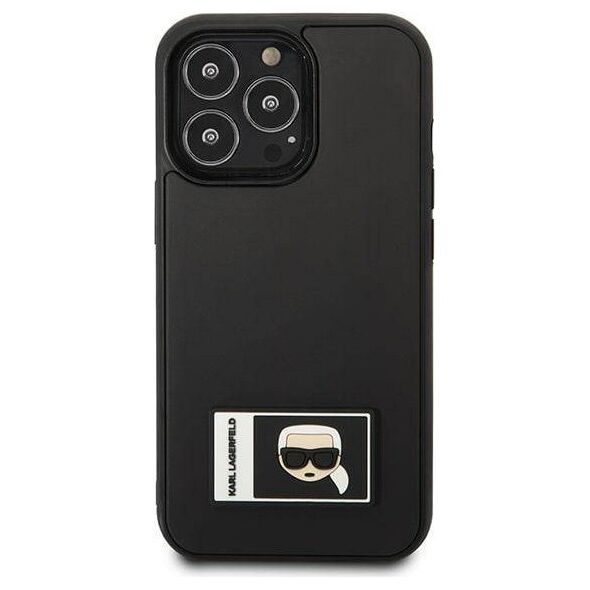 Original Case IPHONE 13 PRO MAX Karl Lagerfeld Hardcase Ikonik Patch black 3666339031299