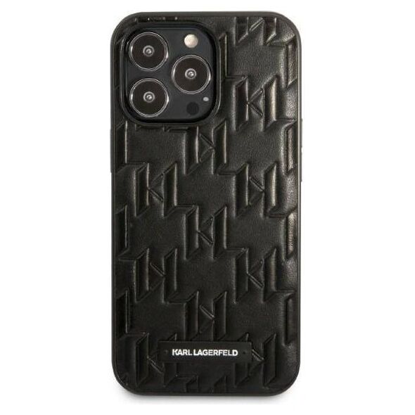 Original Case IPHONE 13 PRO MAX Karl Lagerfeld Hardcase Monogram Plaque black 3666339049157