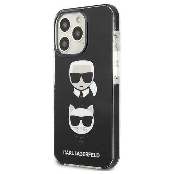 Original Case IPHONE 13 PRO MAX Karl Lagerfeld Hardcase Karl&Choupette Head black 3666339048679