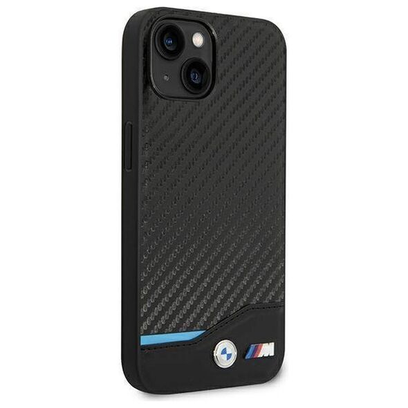 Original Case IPHONE 14 PLUS BMW Leather Carbon (BMHCP14M22NBCK) black 3666339067175