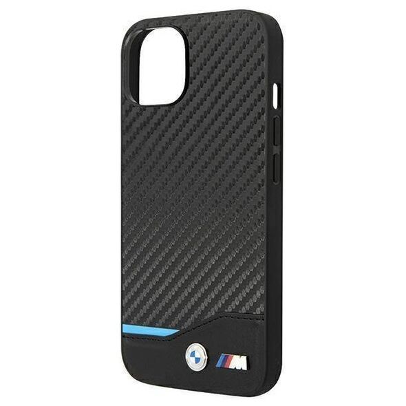 Original Case IPHONE 14 PLUS BMW Leather Carbon (BMHCP14M22NBCK) black 3666339067175