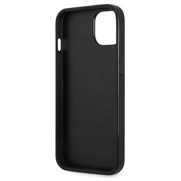 Original Case IPHONE 14 Guess Hardcase Saffianotriangle Logo (GUHCP14SPSATLG) silver 3666339065447
