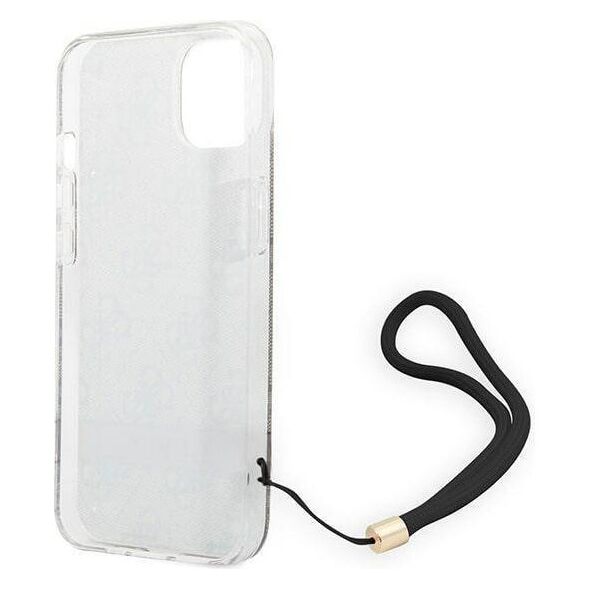 Original Case IPHONE 14 PLUS Guess Hardcase 4G Print Strap (GUOHCP14MH4STW) brown 3666339093846