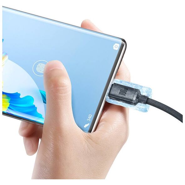 Baseus Crystal Shine cable USB to USB-C, 100W, 1.2m (black) 6932172602802