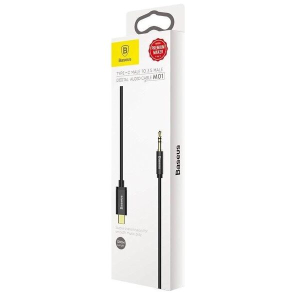 Baseus Yiven Audio cable USB-C to mini jack 3,5mm, 1.2m (Black) 6953156262553