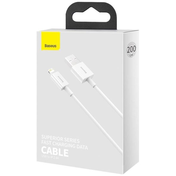 Baseus Superior Series Cable USB to iP 2.4A 2m (white) 6953156205468