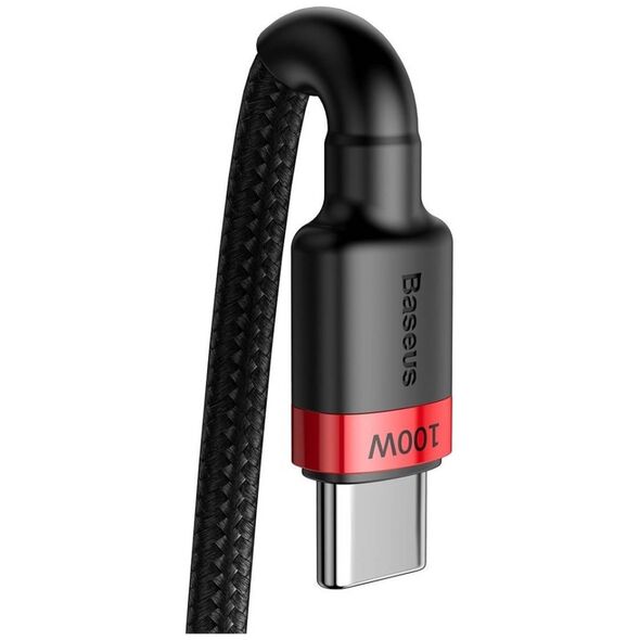 Baseus Cafule PD2.0 100W flash charging USB For Type-C cable (20V 5A)2m Red+Black 6953156216372